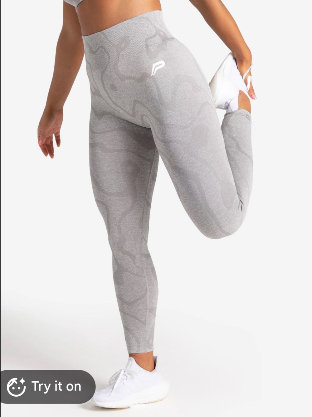 ✨ Pursue Fitness ✨High-Waist Light Cloud Grey Sculpting Leggings ✨ Med/Lg